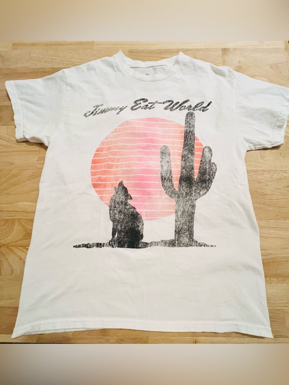 Jimmy Eat World Concert Wolf/Cactus Rare, Short Sleeve Cotton T-Shirt M
